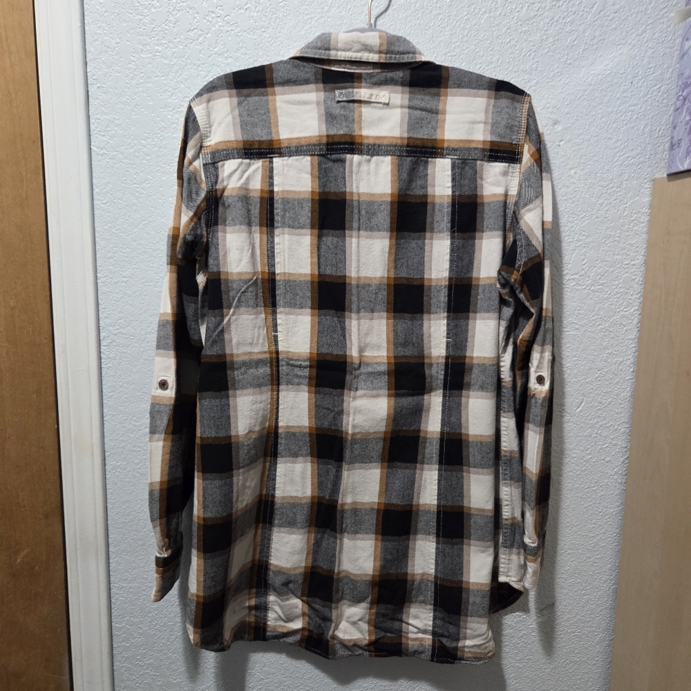 Duluth Trading Co Black and Tan Checkered Shirt - Picture 6 of 6